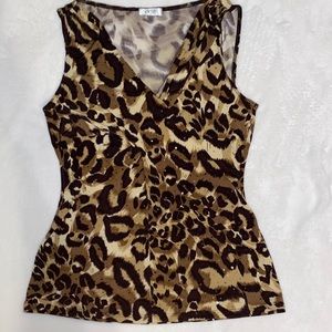 Leopard print tank top